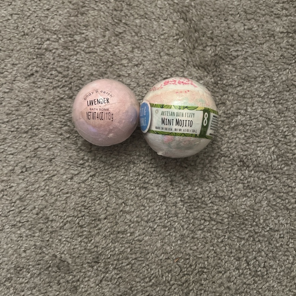 Pink and Green Bath Soak & Bubbles Set